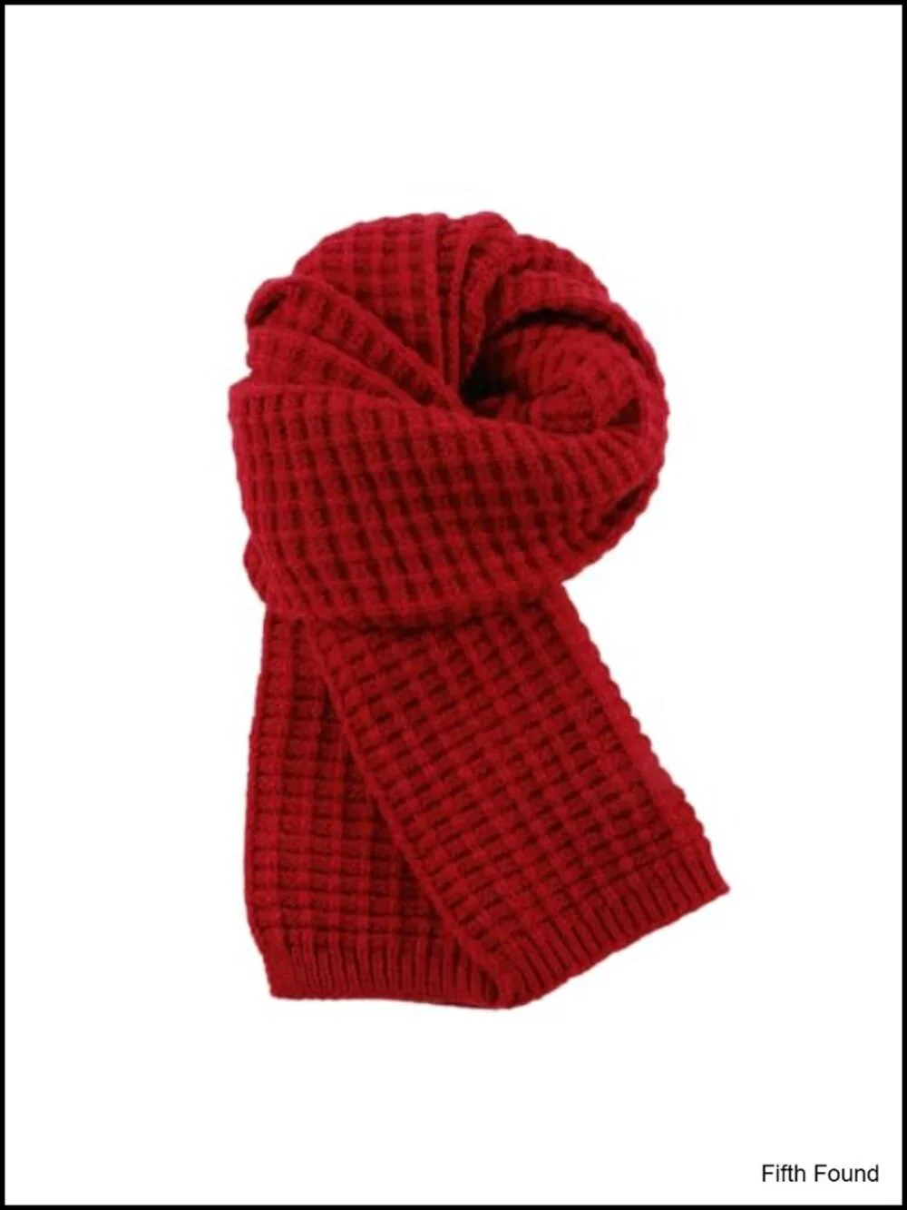 Waffle Knit Winter Scarf Cozy 63x9.4 inch Cold Weather Wrap for Men Women